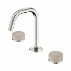 Serenity Basin Set Edge Spout 34 Serenity Basin Set Edge Spout -HERA BATHWARE serenity basin set edge spoutbrushed nickelrome travertineedge basin setnero tapware 868032