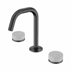 Serenity Basin Set Edge Spout 24 Serenity Basin Set Edge Spout -HERA BATHWARE serenity basin set edge spoutgun metalcarraraedge basin setnero tapware 897490