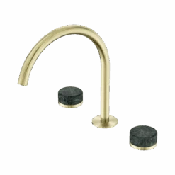 Serenity Bath/Kitchen Set Arc Spout 31 Serenity Bath/Kitchen Set Arc Spout -HERA BATHWARE serenity bathkitchen set arc spoutbrushed goldarabesscato corchia 6 weeks lead timebasin setnero tapware 563747