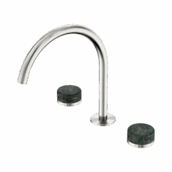 Serenity Bath/Kitchen Set Arc Spout 28 Serenity Bath/Kitchen Set Arc Spout -HERA BATHWARE serenity bathkitchen set arc spoutbrushed nickelarabesscato corchia 6 weeks lead timebasin setnero tapware 939072