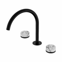 Serenity Bath/Kitchen Set Arc Spout 39 Serenity Bath/Kitchen Set Arc Spout -HERA BATHWARE serenity bathkitchen set arc spoutmatte blackverde alpi 6 weeks lead timebasin setnero tapware 179782