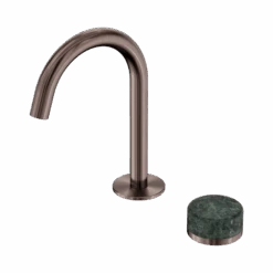 Serenity Progressive Basin Mixer Arc Spout -HERA BATHWARE serenity progressive basin mixer arc spoutbrushed bronzearabesscato corchiabasin mixernero tapware 539172