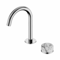 Serenity Progressive Basin Mixer Arc Spout -HERA BATHWARE serenity progressive basin mixer arc spoutchromeverde alpibasin mixernero tapware 286443