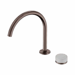 Serenity Progressive Bath/Kitchen Mixer Arc Spout 25 Serenity Progressive Bath/Kitchen Mixer Arc Spout -HERA BATHWARE serenity progressive bathkitchen mixer arc spoutbrushed bronzecarraramixer tapnero tapware 973963