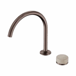 Serenity Progressive Bath/Kitchen Mixer Arc Spout 37 Serenity Progressive Bath/Kitchen Mixer Arc Spout -HERA BATHWARE serenity progressive bathkitchen mixer arc spoutbrushed bronzerome travertinemixer tapnero tapware 793679
