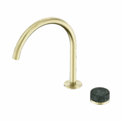 Serenity Progressive Bath/Kitchen Mixer Arc Spout 33 Serenity Progressive Bath/Kitchen Mixer Arc Spout -HERA BATHWARE serenity progressive bathkitchen mixer arc spoutbrushed goldarabesscato corchiamixer tapnero tapware 932053