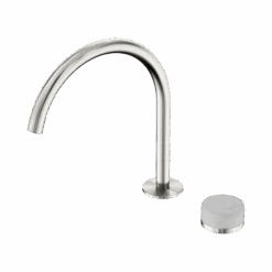 Serenity Progressive Bath/Kitchen Mixer Arc Spout 24 Serenity Progressive Bath/Kitchen Mixer Arc Spout -HERA BATHWARE serenity progressive bathkitchen mixer arc spoutbrushed nickelcarraramixer tapnero tapware 654756