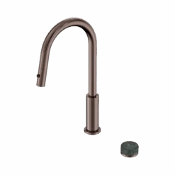 Serenity Progressive Pull Out Kitchen Set -HERA BATHWARE serenity progressive pull out kitchen setbrushed bronzearabesscato corchiakitchen mixernero tapware 214383