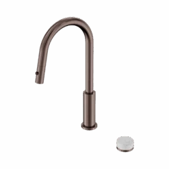 Serenity Progressive Pull Out Kitchen Set -HERA BATHWARE serenity progressive pull out kitchen setbrushed bronzecarrarakitchen mixernero tapware 812810