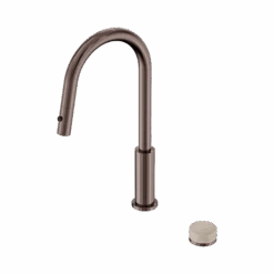 Serenity Progressive Pull Out Kitchen Set -HERA BATHWARE serenity progressive pull out kitchen setbrushed bronzerome travertinekitchen mixernero tapware 557387