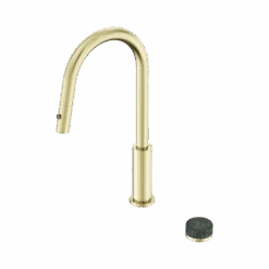 Serenity Progressive Pull Out Kitchen Set -HERA BATHWARE serenity progressive pull out kitchen setbrushed goldarabesscato corchiakitchen mixernero tapware 809810