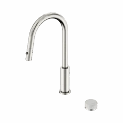 Serenity Progressive Pull Out Kitchen Set -HERA BATHWARE serenity progressive pull out kitchen setbrushed nickelcarrarakitchen mixernero tapware 321379