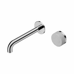 Serenity Progressive Wall Basin Mixer 185mm Spout -HERA BATHWARE serenity progressive wall basin mixer 185mm spoutchromecarrarawall basin mixernero tapware 538986