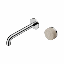 Serenity Progressive Wall Basin Mixer 185mm Spout -HERA BATHWARE serenity progressive wall basin mixer 185mm spoutchromerome travertinewall basin mixernero tapware 659645