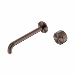 Serenity Progressive Wall Basin Mixer 220mm Spout 23 Serenity Progressive Wall Basin Mixer 220mm Spout -HERA BATHWARE serenity progressive wall basin mixer 220mm spoutbrushed bronzemetalwall basin mixernero tapware 776714