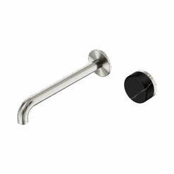 Serenity Progressive Wall Basin Mixer 220mm Spout 39 Serenity Progressive Wall Basin Mixer 220mm Spout -HERA BATHWARE serenity progressive wall basin mixer 220mm spoutbrushed nickelmarquina blackwall basin mixernero tapware 105057