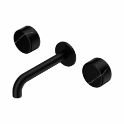 Serenity Wall Basin Set 160mm Spout 39 Serenity Wall Basin Set 160mm Spout -HERA BATHWARE serenity wall basin set 160mm spoutmatte blackmarquina blackbasin setnero tapware 284869