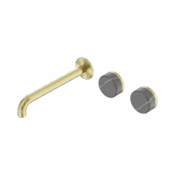 Serenity Wall Basin Set 220mm Offset Spout 31 Serenity Wall Basin Set 220mm Offset Spout -HERA BATHWARE serenity wall basin set 220mm offset spoutbrushed goldcarrarabasin setnero tapware 485653