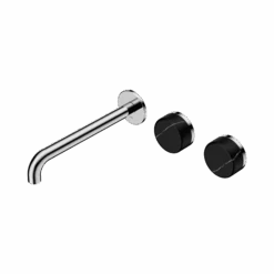 Serenity Wall Basin Set 220mm Offset Spout 38 Serenity Wall Basin Set 220mm Offset Spout -HERA BATHWARE serenity wall basin set 220mm offset spoutchromemarquina blackbasin setnero tapware 964553