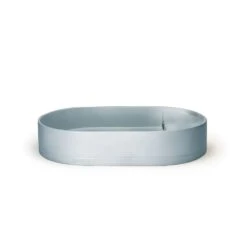 Shelf Oval Basin - Surface Mount (With Taphole) -HERA BATHWARE shelf oval basin surface mount with tapholewithout overflowpowder bluenood co 870496