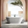 SHELL Gloss White Free Standing Bathtub