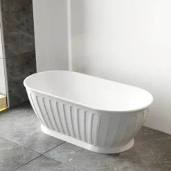 SHELL Matte White Free Standing Bathtub -HERA BATHWARE shell matte white free standing bathtubmatte white1500mmbathtubotti 468492