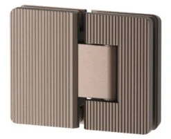 Shower Screen Hinge – Fluted – Glass To Glass -HERA BATHWARE shower screen hinge fluted glass to glassdusk bronzeshower hingebella vista 742544