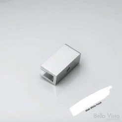 Shower Screen Wall Bracket -HERA BATHWARE shower screen wall bracket1matte whitebella vista 239071