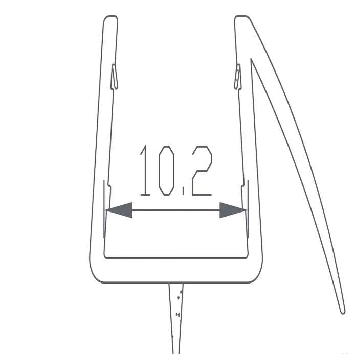 Shower Screen Water Seal – Lower B 1 Shower Screen Water Seal – Lower B