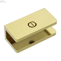 SHOWER U BRACKET 10MM GLASS -HERA BATHWARE shower u bracket 10mm glassbrushed goldwall bracketnero tapware 489020