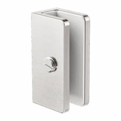 SHOWER U BRACKET 10MM GLASS -HERA BATHWARE shower u bracket 10mm glassbrushed nickelwall bracketnero tapware 212199