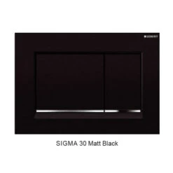 SIGMA 30 DUAL FLUSH BUTTON SQUARE -HERA BATHWARE sigma 30 dual flush button squarematte blackflush panelbest bm 466691