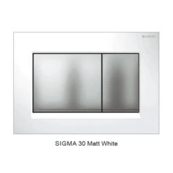 SIGMA 30 DUAL FLUSH BUTTON SQUARE -HERA BATHWARE sigma 30 dual flush button squarematte whiteflush panelbest bm 898022