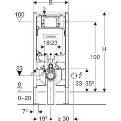Sigma8 Concealed Cistern Duofix (For Wall Hung Pan) | Geberit -HERA BATHWARE sigma8 concealed cistern duofix for wall hung pan geberittoilet suitesinspire bathware 870268
