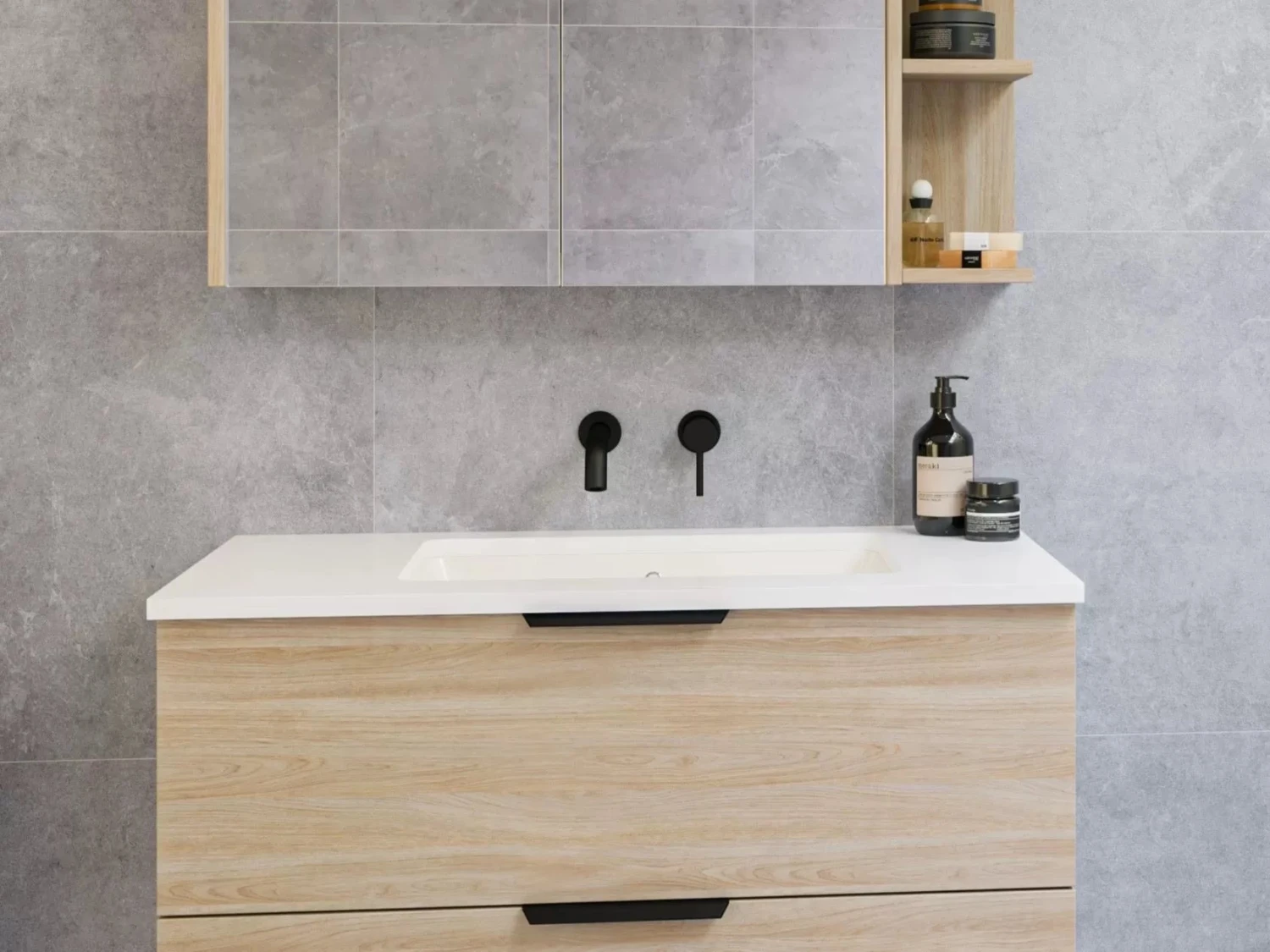 Undermount Ceramic Basin With Silksurface 20mm Top | Timberline 1 Undermount Ceramic Basin With Silksurface 20mm Top | Timberline