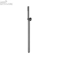 SLIM SHOWER ON BRACKET 11 SLIM SHOWER ON BRACKET -HERA BATHWARE slim shower on bracketgun metalhand showernero tapware 713047