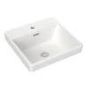 SQUARE INSET BASIN WITH TAP LANDING 400MM