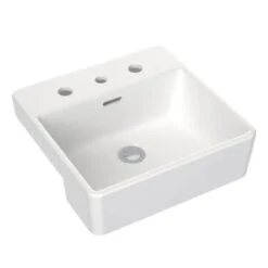 SQUARE SEMI RECESSED BASIN 400MM