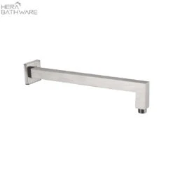 SQUARE Shower Arm -HERA BATHWARE square shower armbrushed nickelshower armnero tapware 827825