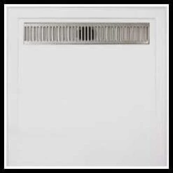 Square Shower Base - SMC With METAL GRATE 900/1200mm -HERA BATHWARE square shower base smc with metal grate 9001200mm900900mmshower basepolymore 986454