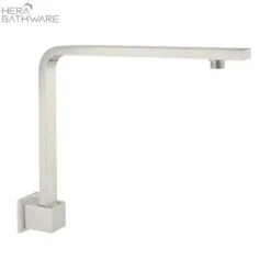 SQUARE Swivel Shower Arm -HERA BATHWARE square swivel shower armbrushed nickelshower armnero tapware 341653