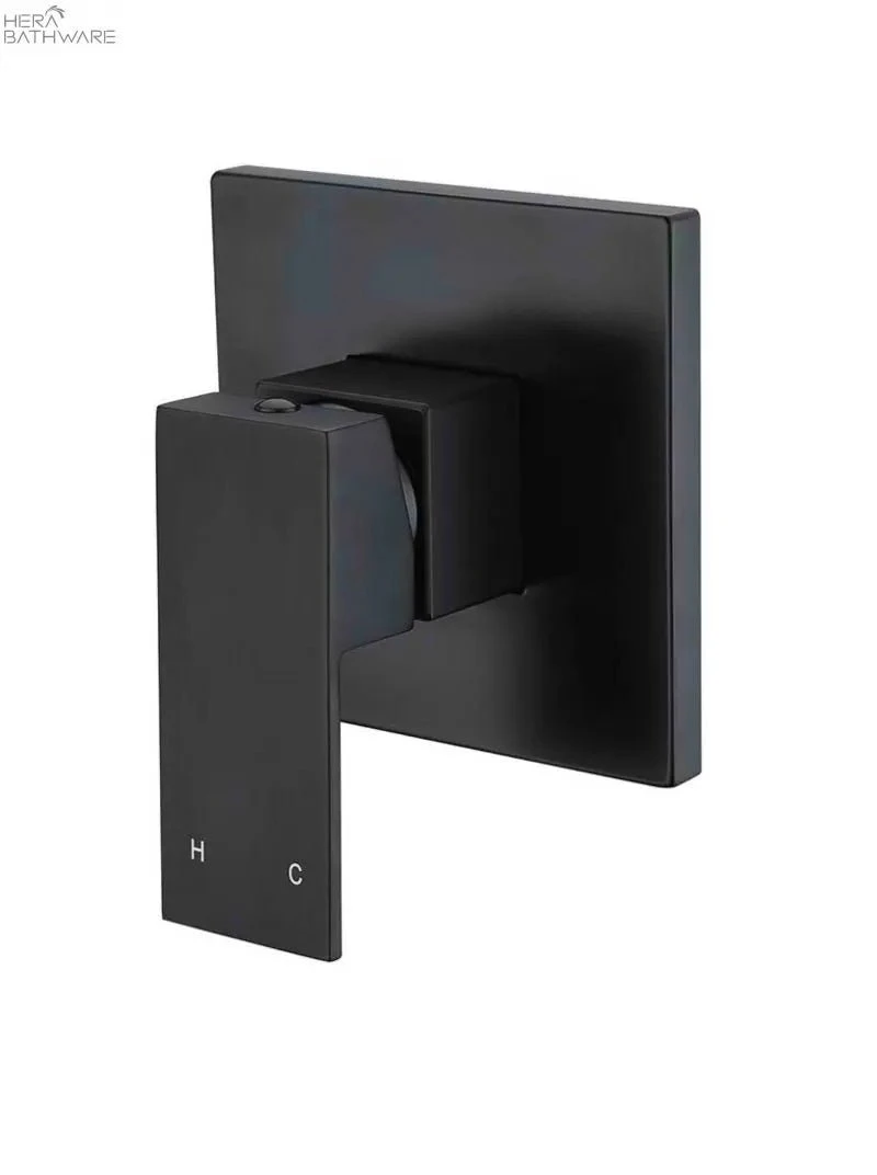 Square Wall Mixer - Matte Black 2 Square Wall Mixer - Matte Black - Image 2