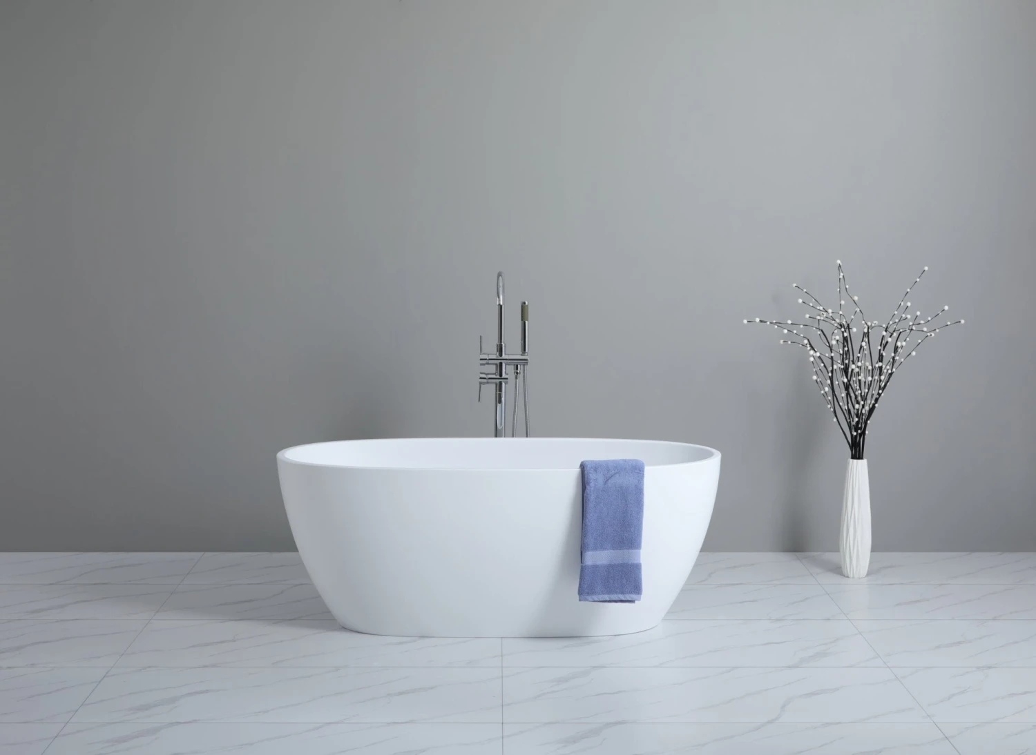 Stella Free Standing Bathtub White | CETO 2 Stella Free Standing Bathtub White | CETO - Image 2