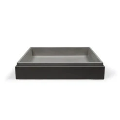Stepp Rectangle Basin - Surface Mount -HERA BATHWARE stepp rectangle basin surface mountmidtone greynood co 136926