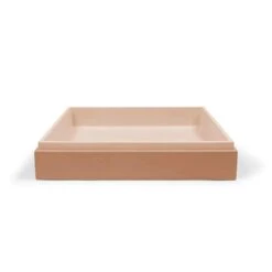 Stepp Rectangle Basin - Surface Mount -HERA BATHWARE stepp rectangle basin surface mountpastel peachnood co 647437