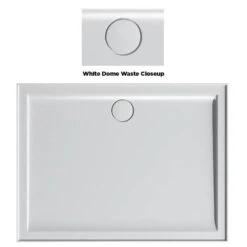 Stonelite™ Vue Shower Base | Stonelite™ -HERA BATHWARE stonelite vue shower base stonelitewhite900x900 rear outletshower basestonelite 961022