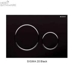 T003D Floor Mount Rimless Pan With Geberit Cistern -HERA BATHWARE t003d floor mount rimless pan with geberit cisterngloss whitesigma 20 blacktoiletbest bm 383821