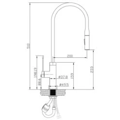 TASCO Kitchen Mixer -HERA BATHWARE tasco kitchen mixerbrushed goldkitchen mixerbella vista 973733