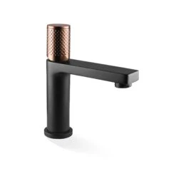 THE GABE Basin Mixer - Matte Black -HERA BATHWARE the gabe basin mixer matte blackrose gold handlematte blackbasin mixerlinkware 867257
