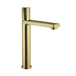 THE GABE High Rise Mixer- Brushed Gold 7 THE GABE High Rise Mixer- Brushed Gold -HERA BATHWARE the gabe high rise mixer brushed goldbrushed goldtall basin mixerlinkware 719847